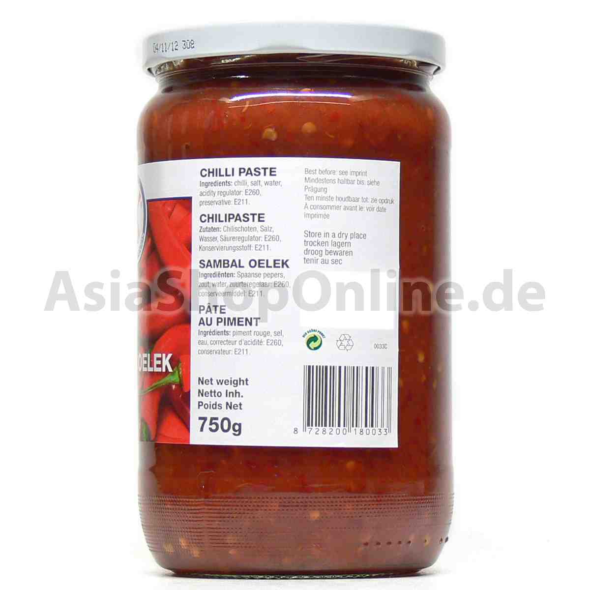 Sambal Oelek 750g