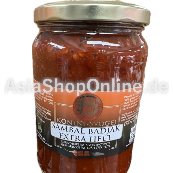 Sambal Badjak Extra Heet - Koningsvogel - 750 g