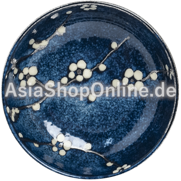 Schale 17 cm Hana blau - Edo Japan - 1 St