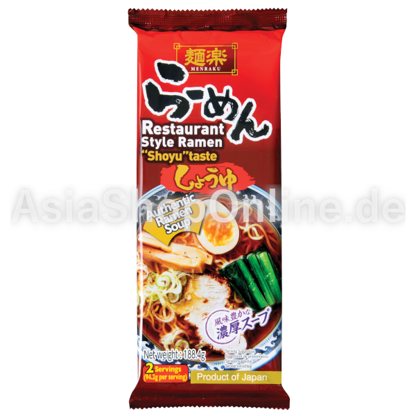Menraku RAMEN SHOYU TASTE - Hikari - 188g
