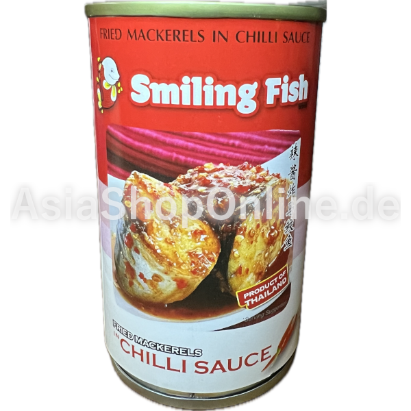 Gebratene Makrelen in Chili Sauce - Smiling Fish - 88,4g
