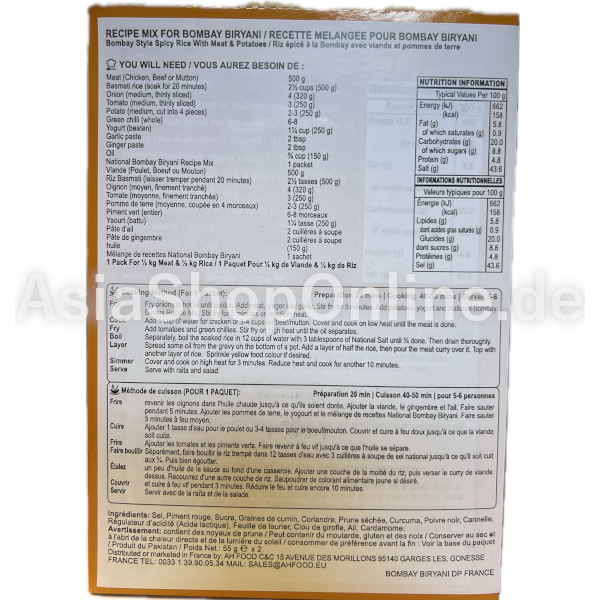 Bombay Biryani - NATIONAL - 110g