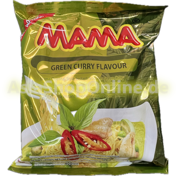 Instant Nudeln Grünes Thai-Curry Geschmack - Mama - 90g