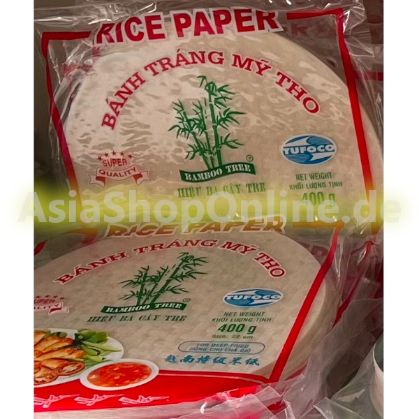 Reispapier zum Frittieren rund 22cm - Bamboo Tree - 400g