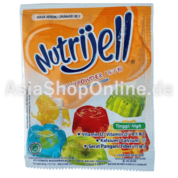Geleepulver mit Orangen-Geschmack - Nutrijell - 15gr