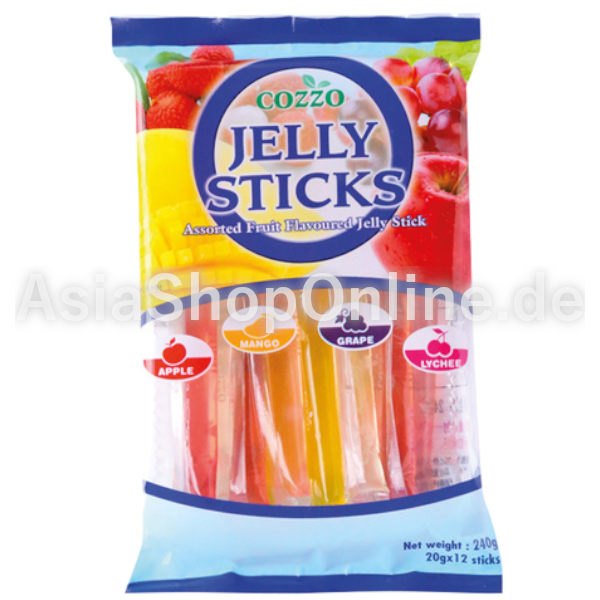 Jelly Sticks Fruit Flavour - Cozzo - 240g