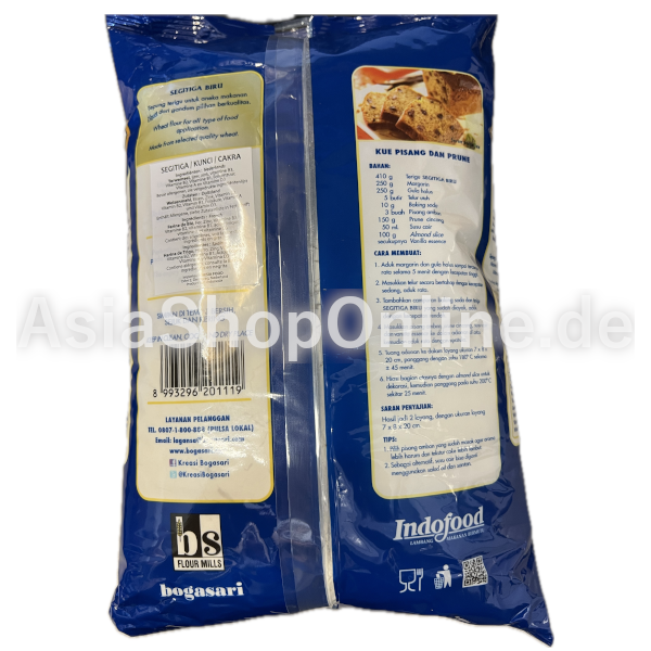 Weizenmehl Segitiga Biru - Bogasari - 1 kg