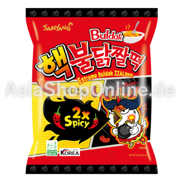 Extreme Zzalduk Snacks 2x Spicy - SAMYANG - 80g