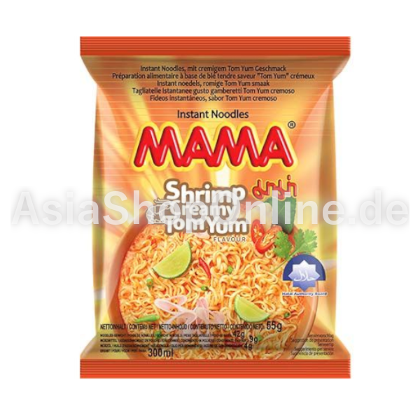 Instant-Nudeln Garnelen Creamy Tom Yum - Mama - 55g