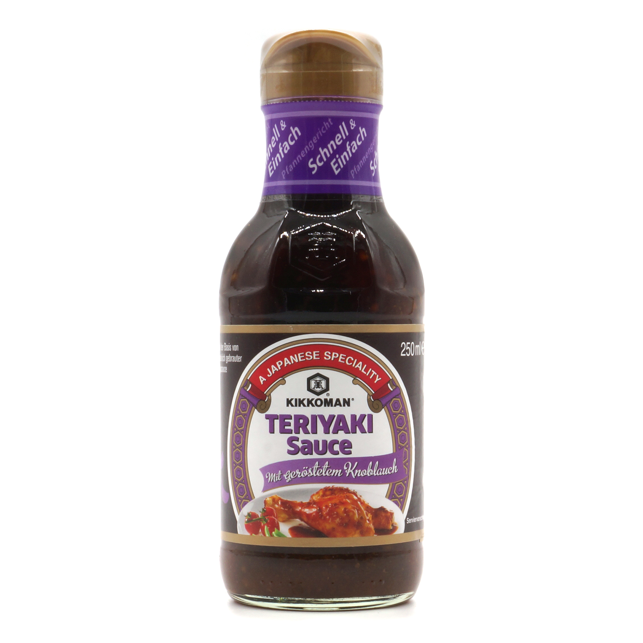 Teriyaki Sauce mit Knoblauch - Kikkoman - 250ml