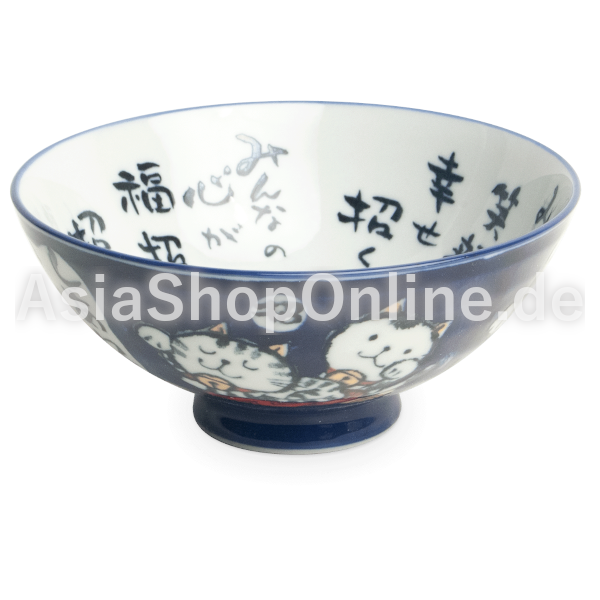 Schale 14 cm Kawaii Katze Blau - EMRO - 1st