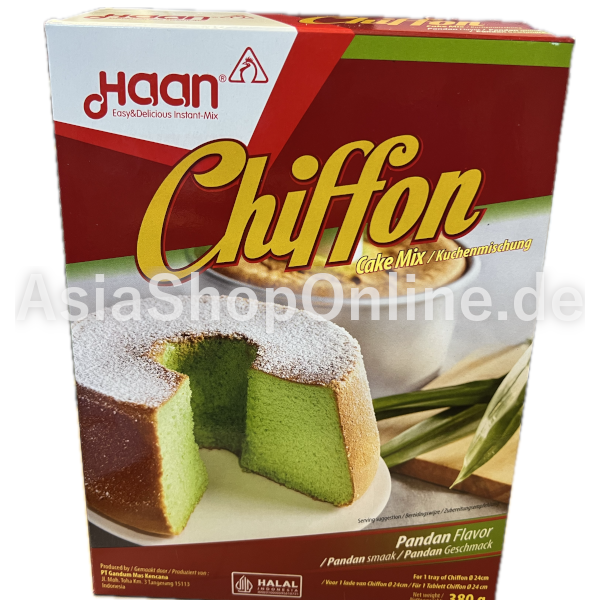 Chiffon Pandan Cake Mix - Haan - 380gr