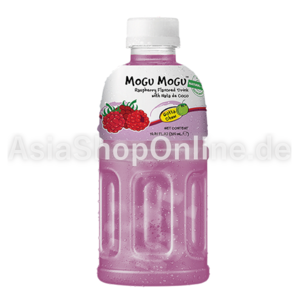 Raspberry-Limonade mit Jelly - Mogu Mogu - 320ml