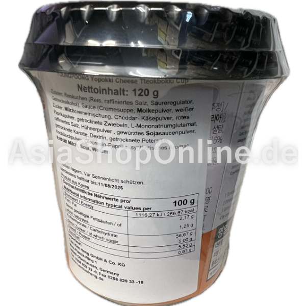 Yopokki Topokki Käse - Yopokki - 120g