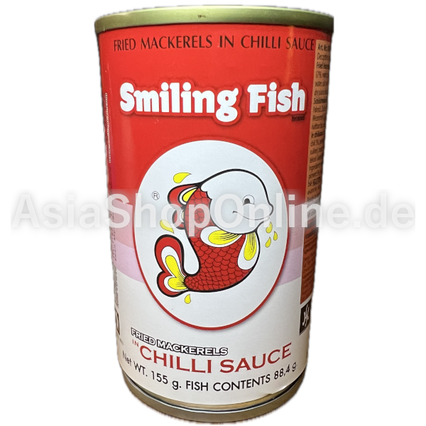 Gebratene Makrelen in Chili Sauce - Smiling Fish - 88,4g