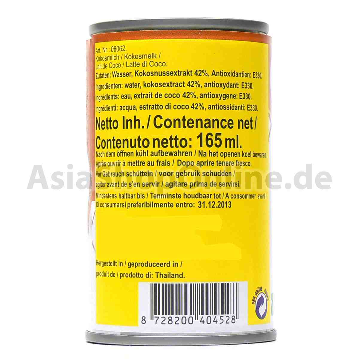 Kokosmilch Kokosnussmilch - Windmill Oriental Foods - 165 ml