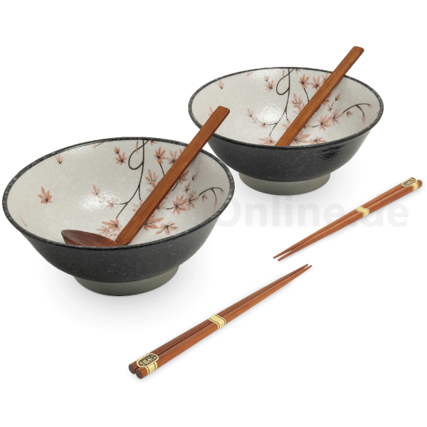 Ramenbowlsatz 22 cm Ahornblatt - Edo Japan - 1 Set