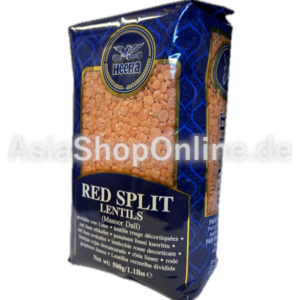 Red Split Lentils (Brick) - HEERA - 500g