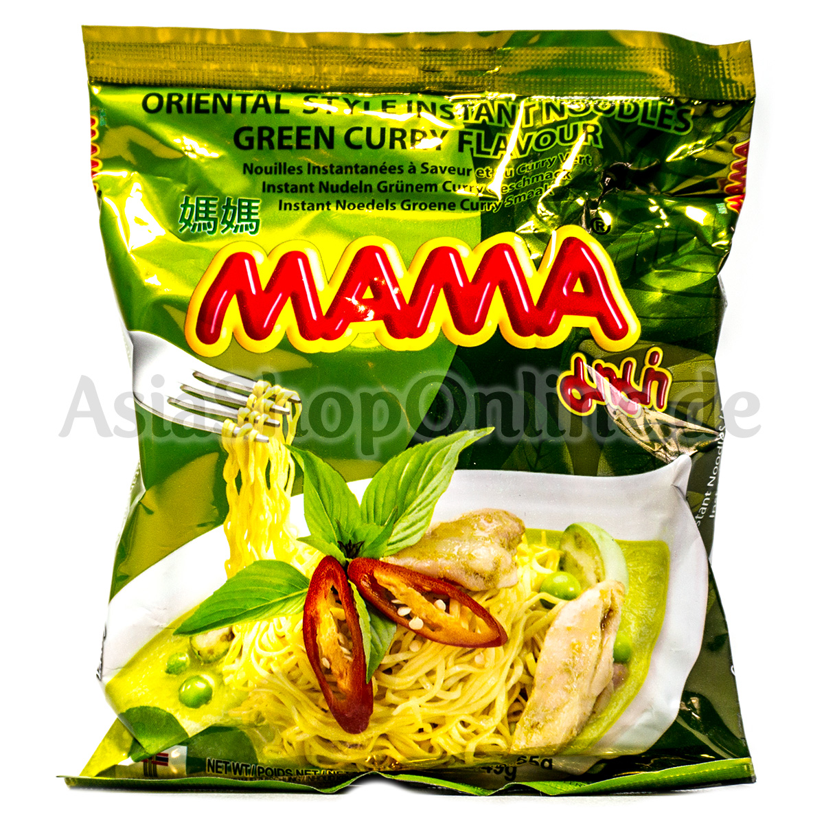 Instant Nudeln Grünes Thai-Curry Geschmack - Mama - 55g