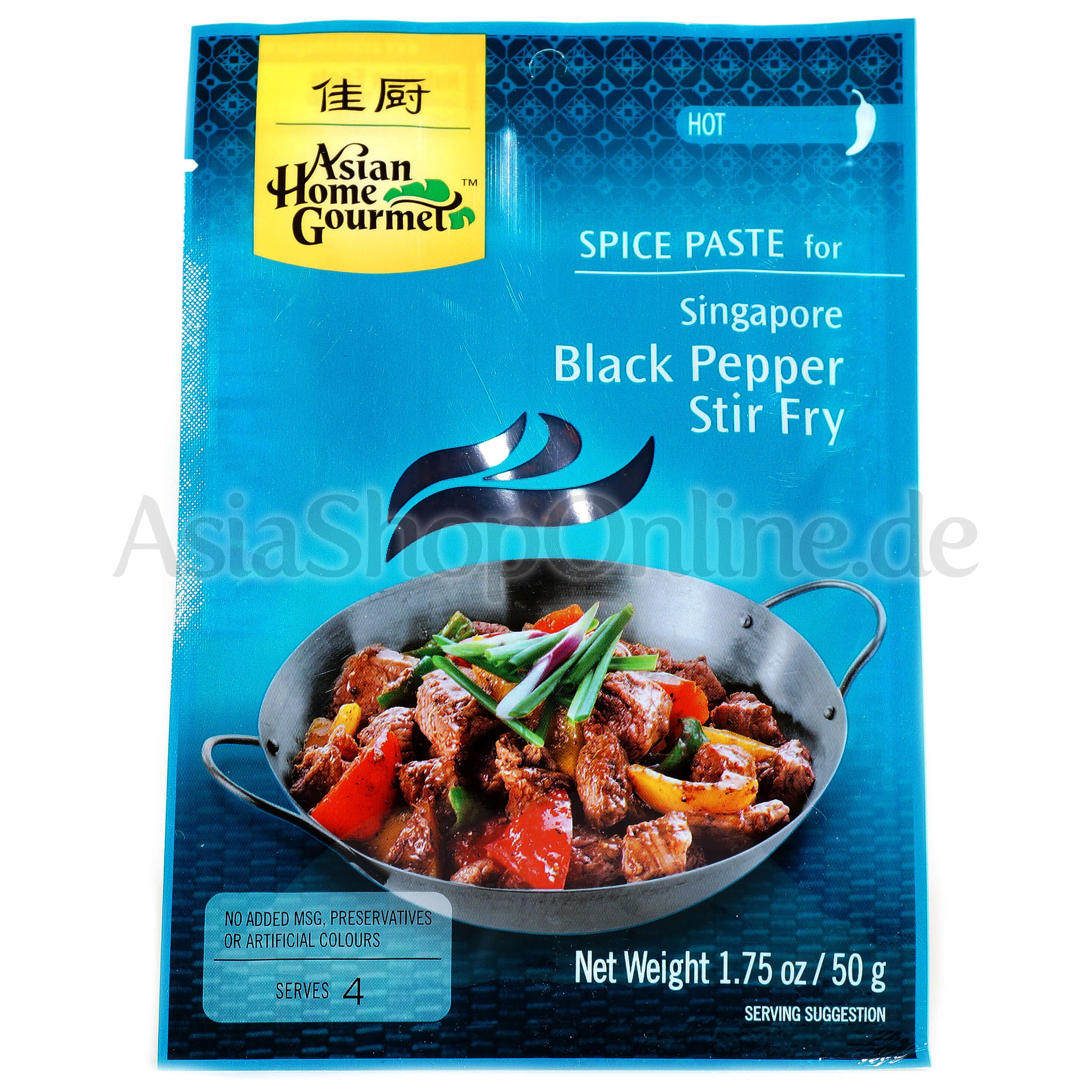 Schwarzer Peffer für Wok Würzmischung - Asian Home Gourmet - 50g
