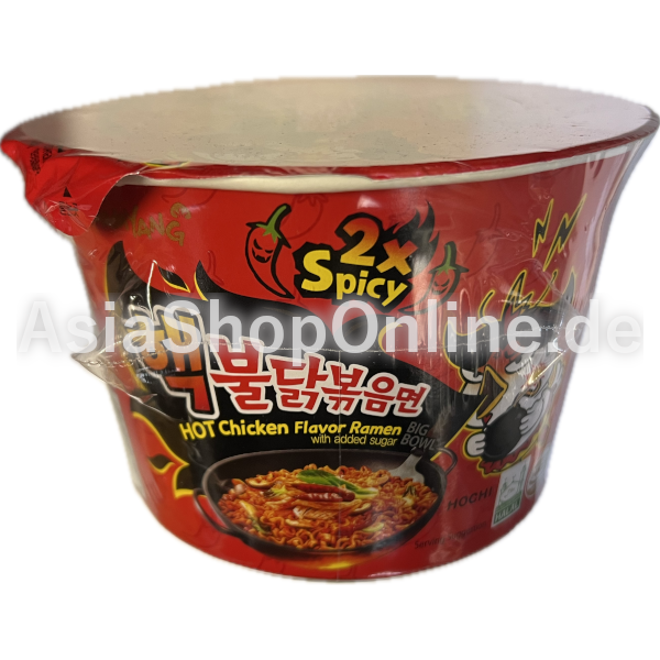 INSTANT BIG BOWL NOODLE 2X SPICY HOT CHICKEN - Samyang - 105g