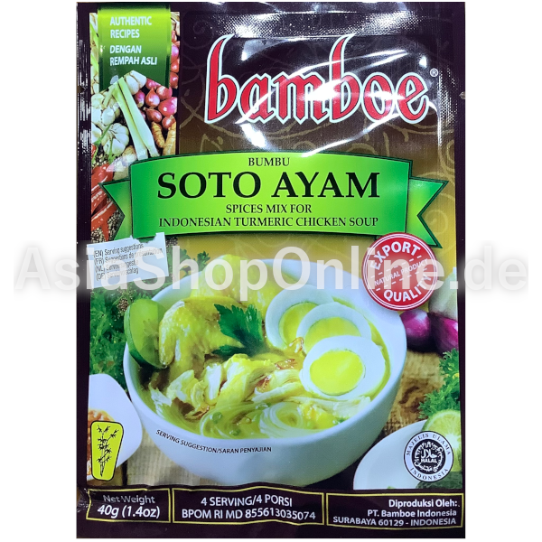 Gewürzpaste Soto Ayam Hühnersuppe - Bamboe - 40g