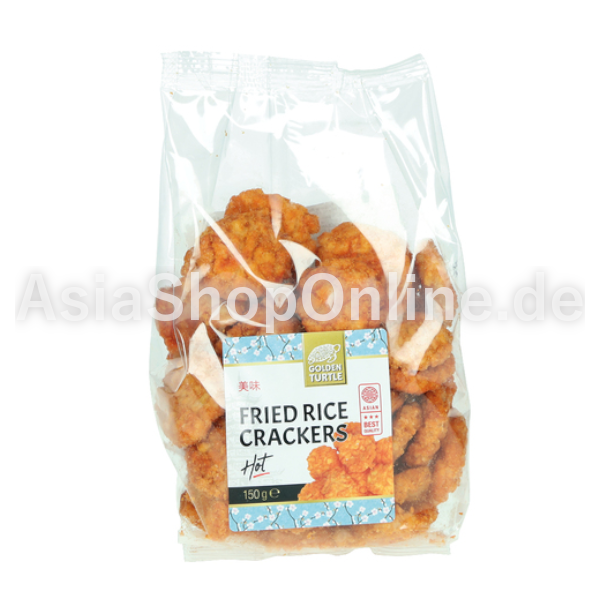 Frittierte scharfe Reiscracker - Golden Turtle - 150g