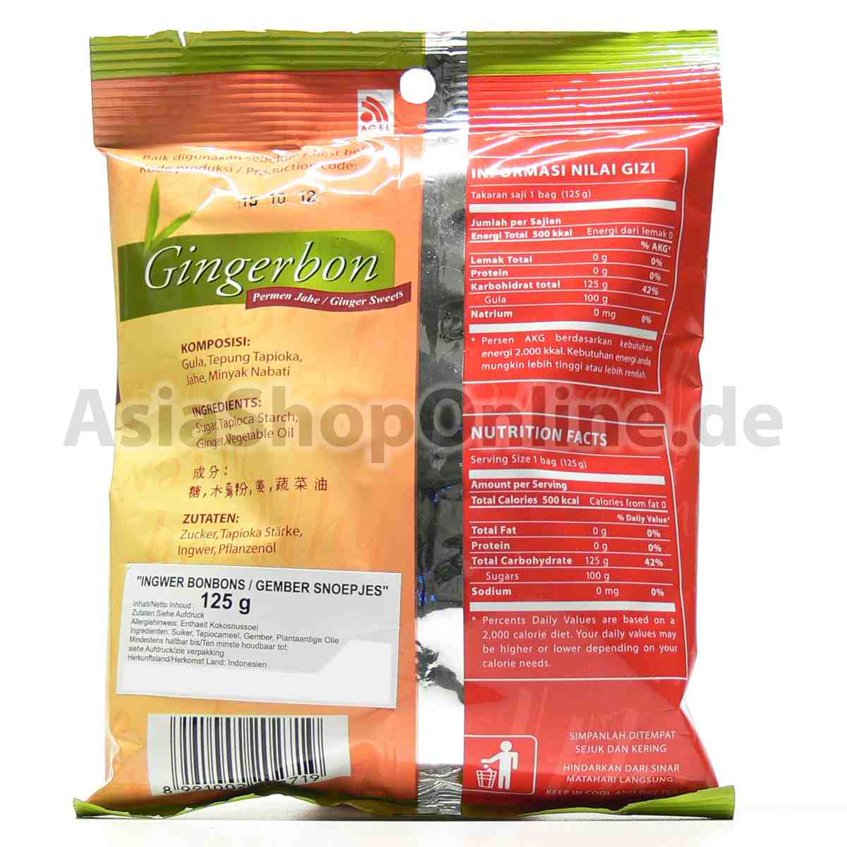 Ingwerbonbons - Agel - 125g