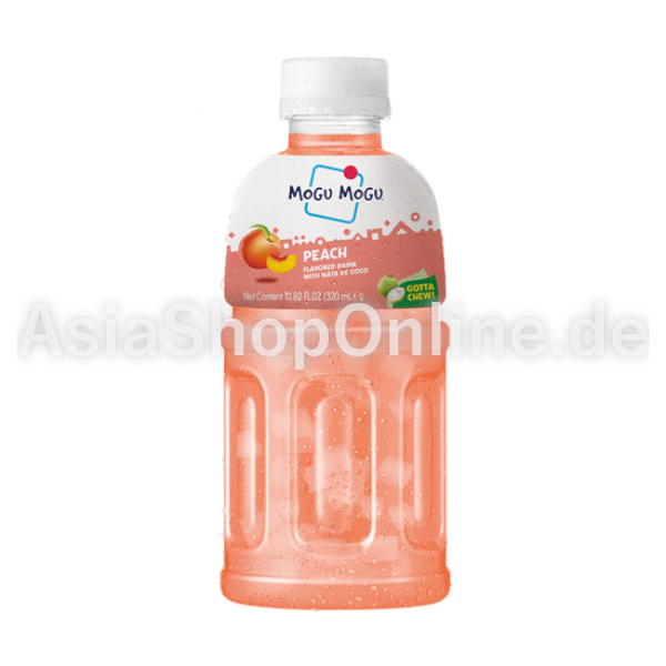 Pfirsichgetränk Mit Nata De Coco - Mogu Mogu - 320ml