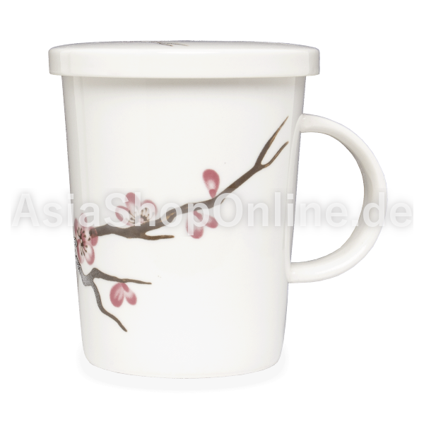 Teebecher mit Filter 9,5 cm Sakura Blüte - Royal Tea - 1 St