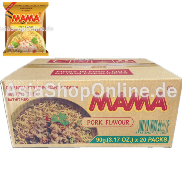 Instant-Nudeln Schwein Jumbo Karton - Mama - 20x90g