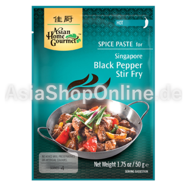 Schwarzer Peffer für Wok Würzmischung - Asian Home Gourmet - 50g