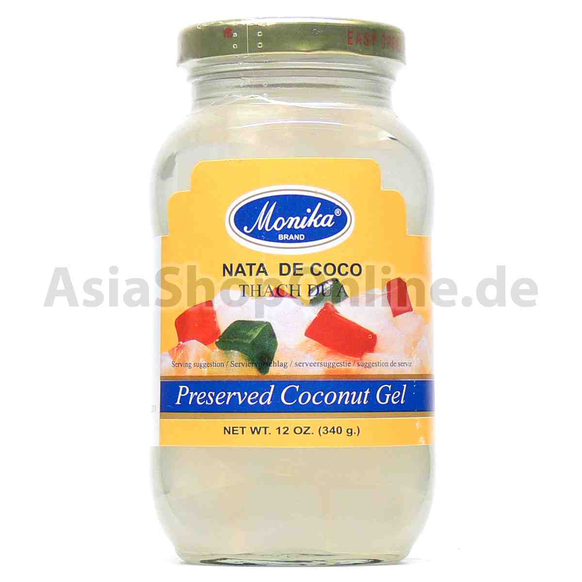 Kokosgeleewürfel stark gezuckert Nata de Coco - Monika - 200g