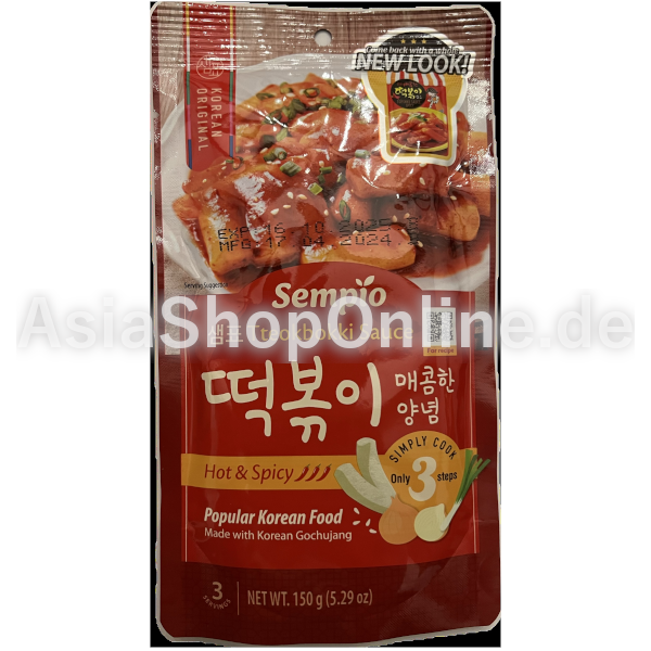 Tteokbokki sauce, scharf - Sempio - 150g