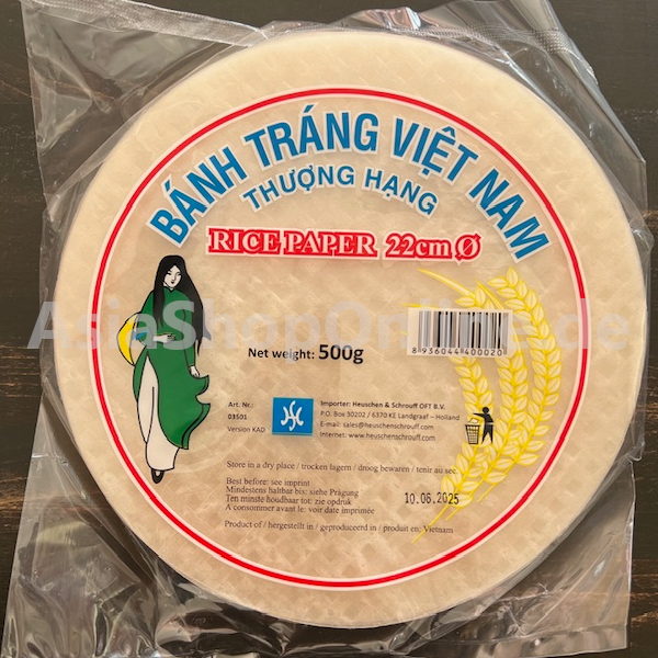 Vietnamesisches Reispapier 22 cm - H&S - 500g