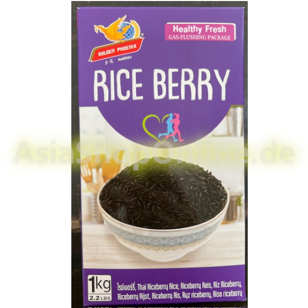 Rice Berry schwarzer Reis - Golden Phoenix - 1kg