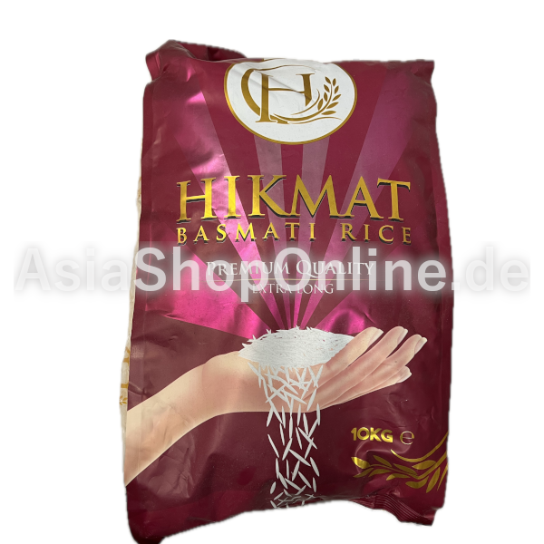 Hikmat Basmati Rice Extra Long 10 kg - Hikmat Food - 10kg