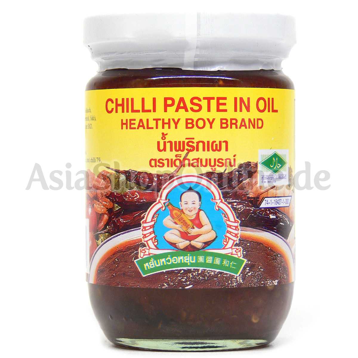 Thailändische Chilipaste in Öl - Healthy Boy Brand - 220g