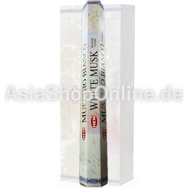 Räucherstäbchen White Musk - HEM - 20Stk