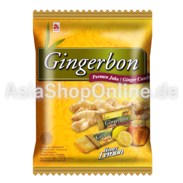 Ingwer Bonbons mit Honig und Zitrone - Agel - 125g