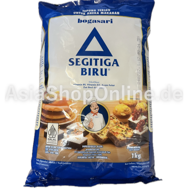 Weizenmehl Segitiga Biru - Bogasari - 1 kg