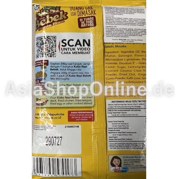 Ente Gewürzpaste Nasi Bebek - Kobe - 3x20g