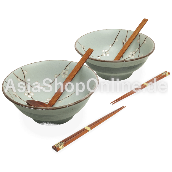 Ramenbowlsatz 22 cm Hana Hellgrün - Edo Japan - 1 Set
