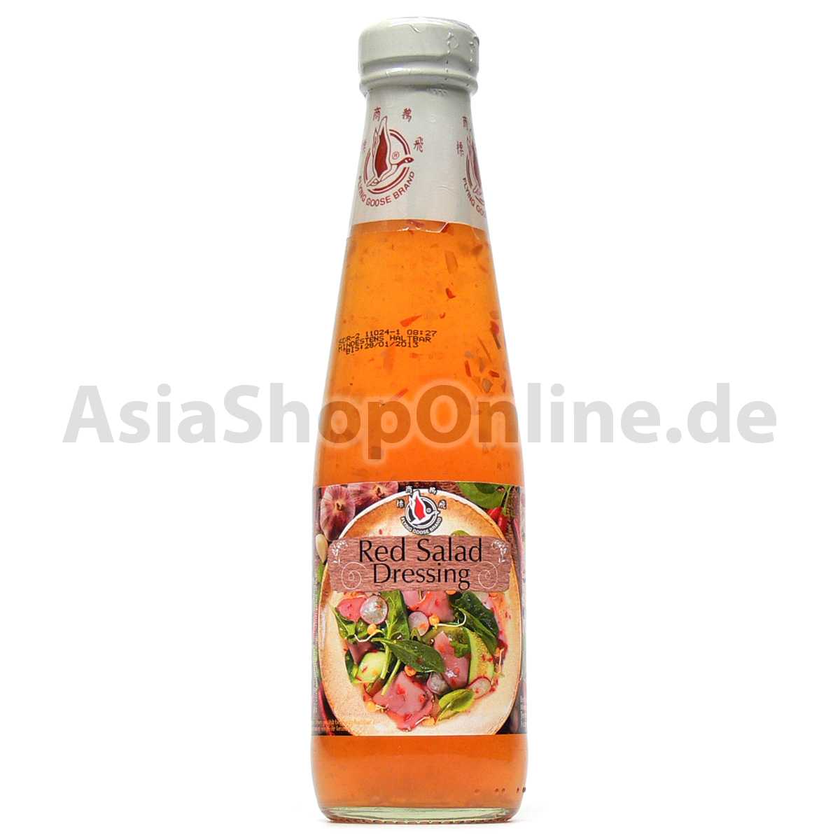 Asiatisches Salatdressing rote Chilis - Flying Goose - 295ml